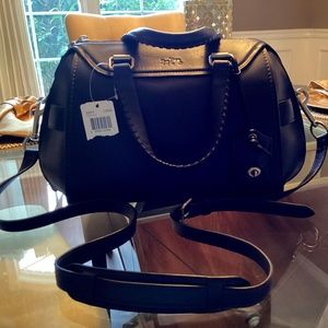 Natural Calf Ace Satchel - Indigo Blue
